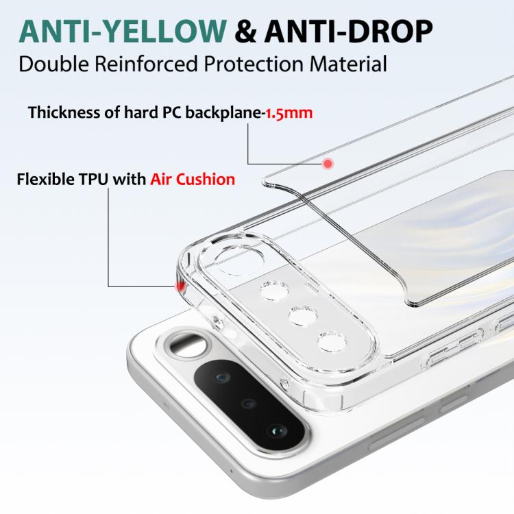 For Realme 16 5G Scratchproof Acrylic TPU Phone Case - Transparent