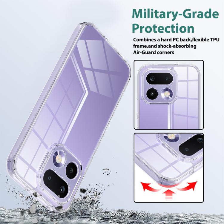 For Realme 16 Pro 5G Scratchproof Acrylic TPU Phone Case - Transparent