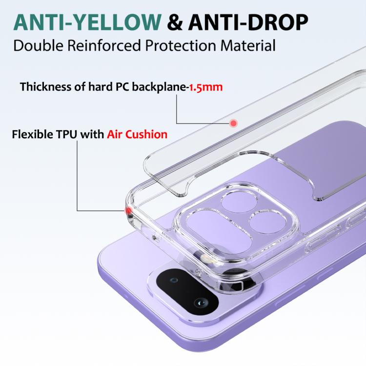 For Realme 16 Pro 5G Scratchproof Acrylic TPU Phone Case - Transparent