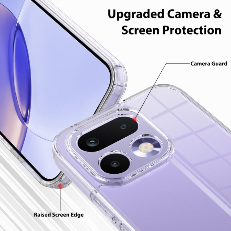 For Realme 16 Pro 5G Scratchproof Acrylic TPU Phone Case - Transparent
