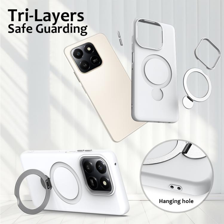 For Honor 400 Smart / X7d Gen1.5 Pivot Ring Holder TPU Hybrid PC Phone Case