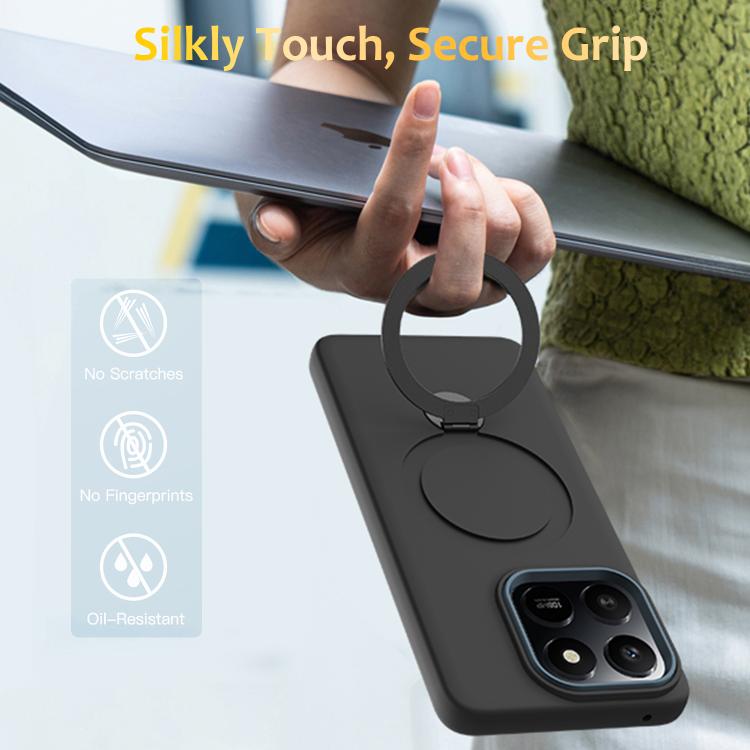 For Honor 400 Smart / X7d Gen1.5 Pivot Ring Holder TPU Hybrid PC Phone Case