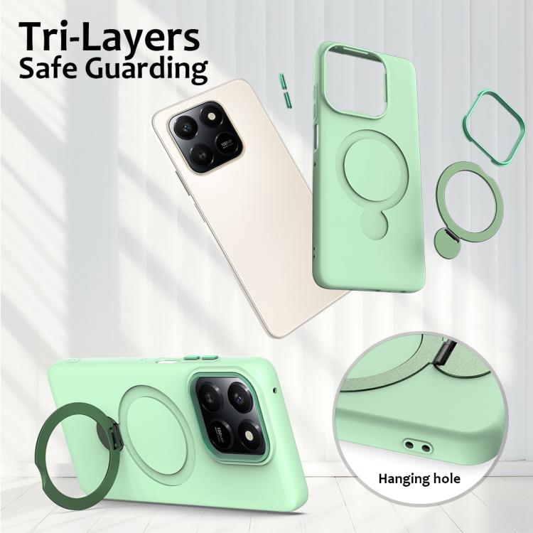 For Honor 400 Smart / X7d Gen1.5 Pivot Ring Holder TPU Hybrid PC Phone Case