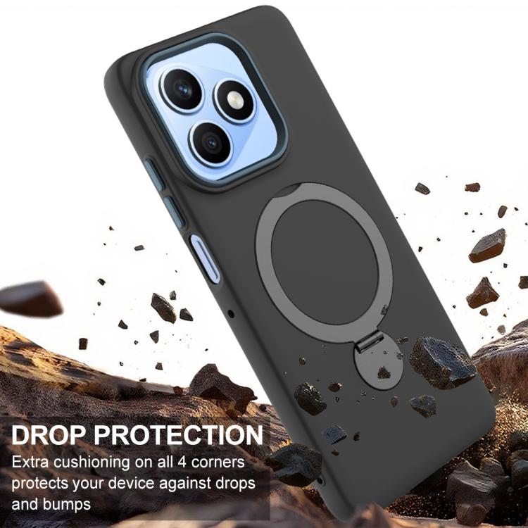 For Honor X8d 4G Gen1.5 Pivot Ring Holder TPU Hybrid PC Phone Case