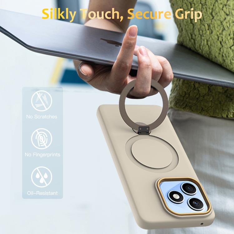 For Honor X8d 4G Gen1.5 Pivot Ring Holder TPU Hybrid PC Phone Case
