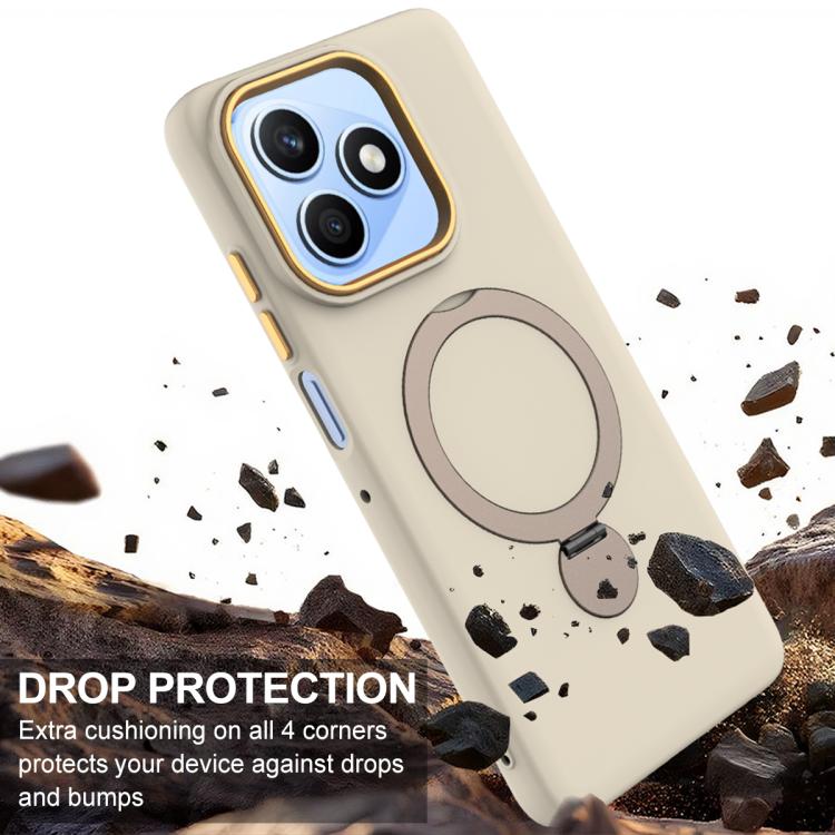 For Honor X8d 4G Gen1.5 Pivot Ring Holder TPU Hybrid PC Phone Case