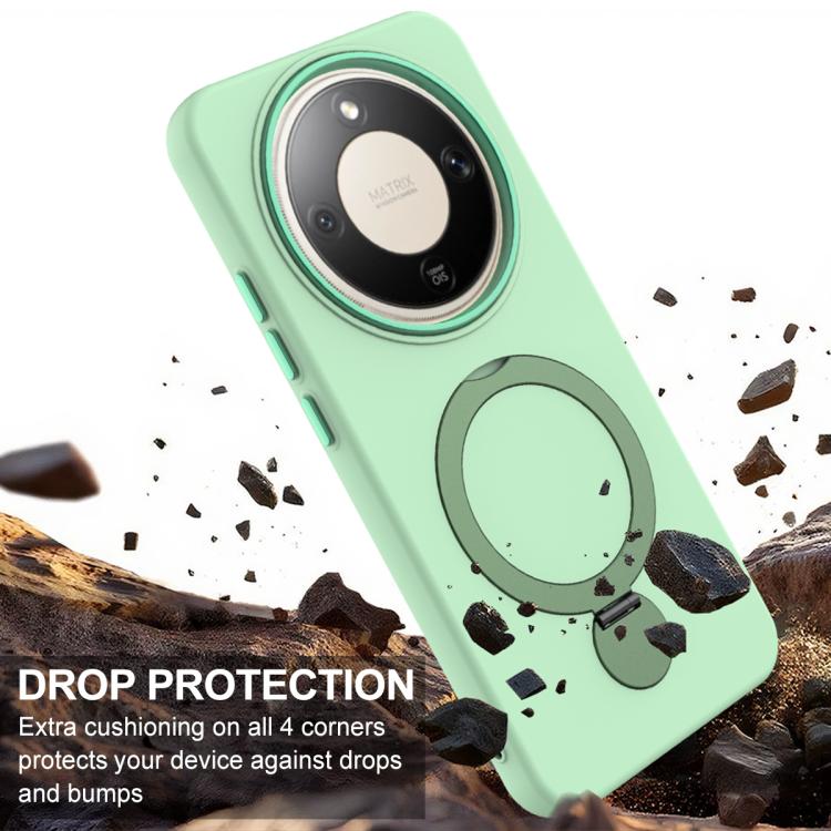 For Honor X9d / X70 5G / Magic8 Lite Gen1.5 Pivot Ring Holder TPU Hybrid PC Phone Case