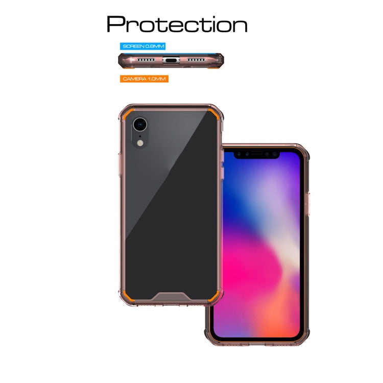 For iPhone XR Acrylic + TPU Shockproof Transparent Armor Case