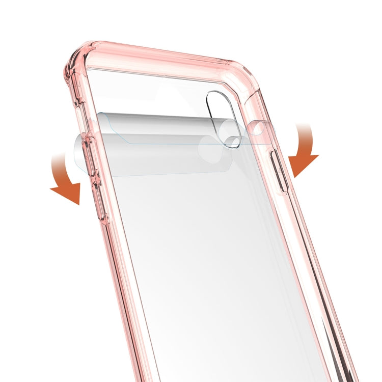 For iPhone XR Acrylic + TPU Shockproof Transparent Armor Case