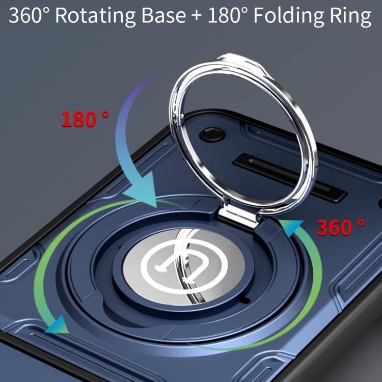 For itel A100 4G Sliding Camshield Holder Magnetic Phone Case