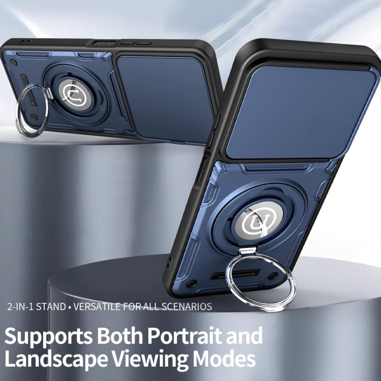 For itel City 100 Sliding Camshield Holder Magnetic Phone Case