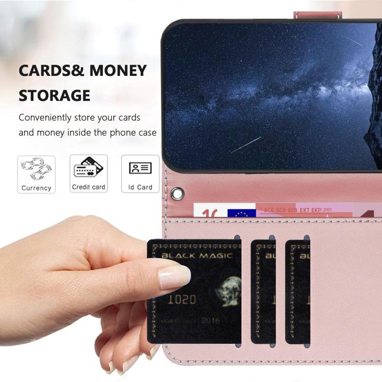For itel S25 Color Block Card Slots Vegan Leather Phone Case