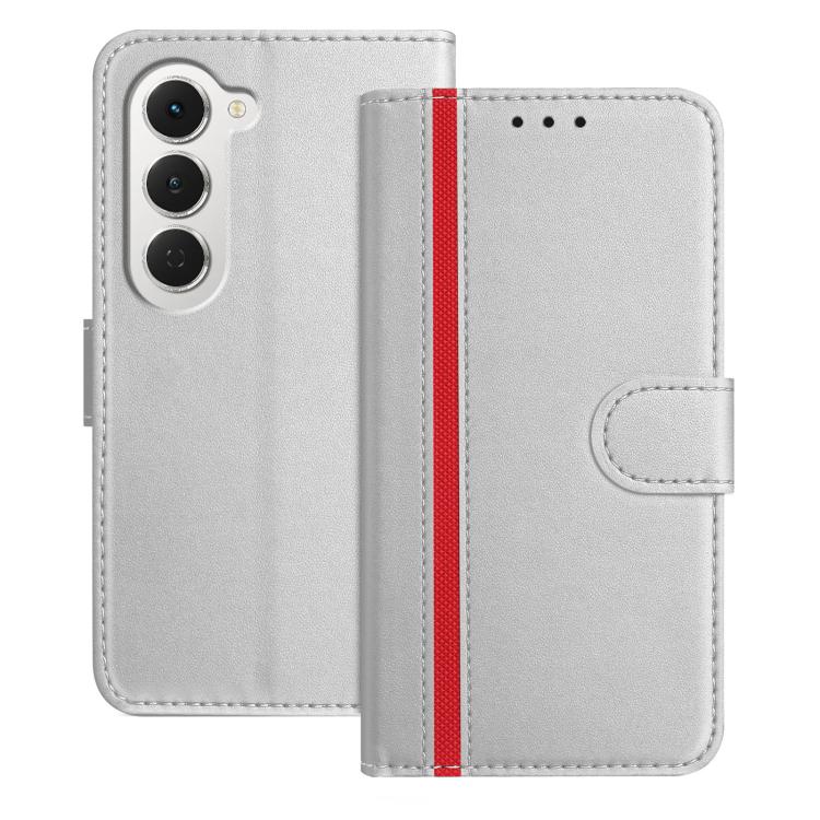 For Tecno Spark 40 Pro+ 4G Color Block Card Slots Vegan Leather Phone Case