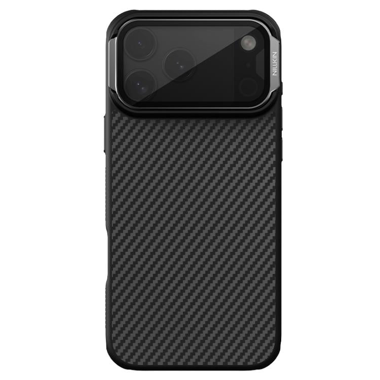 For iPhone 17 Pro Max NILLKIN CarboProp Translucent Black CamShield Magnetic Phone Case - Black