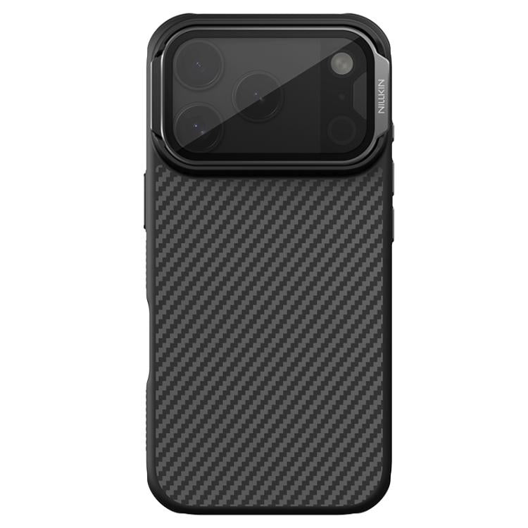 For iPhone 17 Pro NILLKIN CarboProp Translucent Black CamShield Magnetic Phone Case - Black