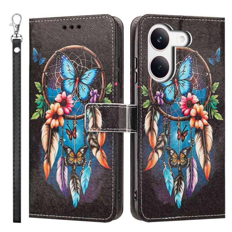 For Redmi Turbo 5 5G/Poco X8 Pro 5G Painted Pattern Vegan Leather Phone Case with Strap