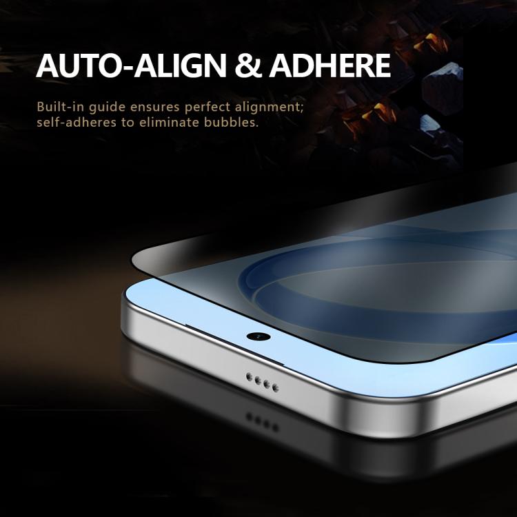 For Redmi K90 Pro Max 2pcs/Set LeReach CF Series Full Screen Version HD Privacy Phone Tempered Film - Black