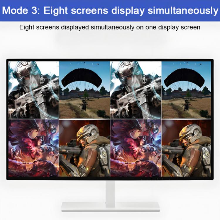 NK-816 HDMI 16x1 Multi-Viewer Supports Seamless Switch 1080P - Black