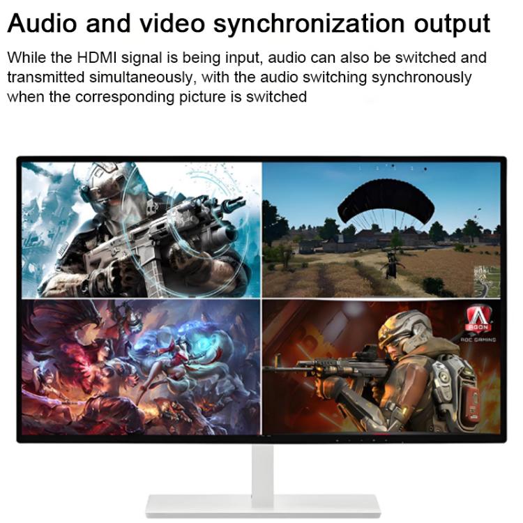 NK-816 HDMI 16x1 Multi-Viewer Supports Seamless Switch 1080P - Black