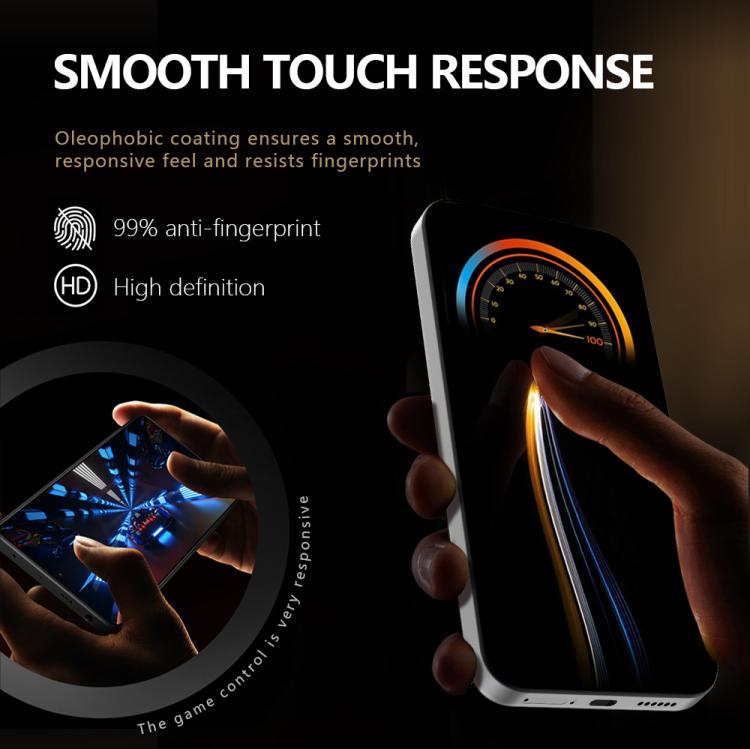 For iPhone 17 Pro Max LeReach CF Series Full Screen Version HD Privacy Phone Tempered Film - Black