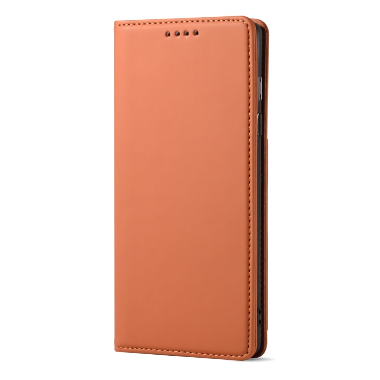For OnePlus 8 Strong Magnetism Liquid Feel Horizontal Flip Leather Case with Holder & Card Slots & Wallet