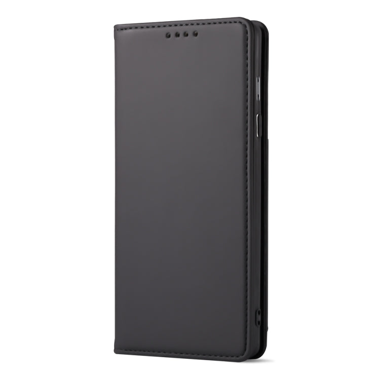For OnePlus 8 Pro Strong Magnetism Liquid Feel Horizontal Flip Leather Case with Holder & Card Slots & Wallet