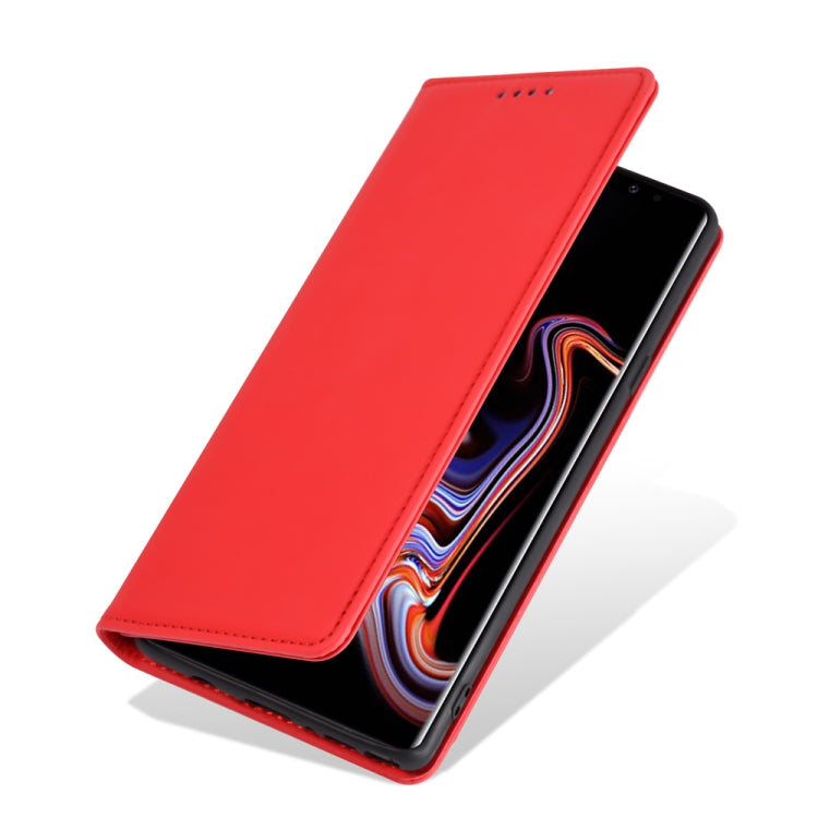 For Samsung Galaxy Note9 Strong Magnetism Liquid Feel Horizontal Flip Leather Case with Holder & Card Slots & Wallet