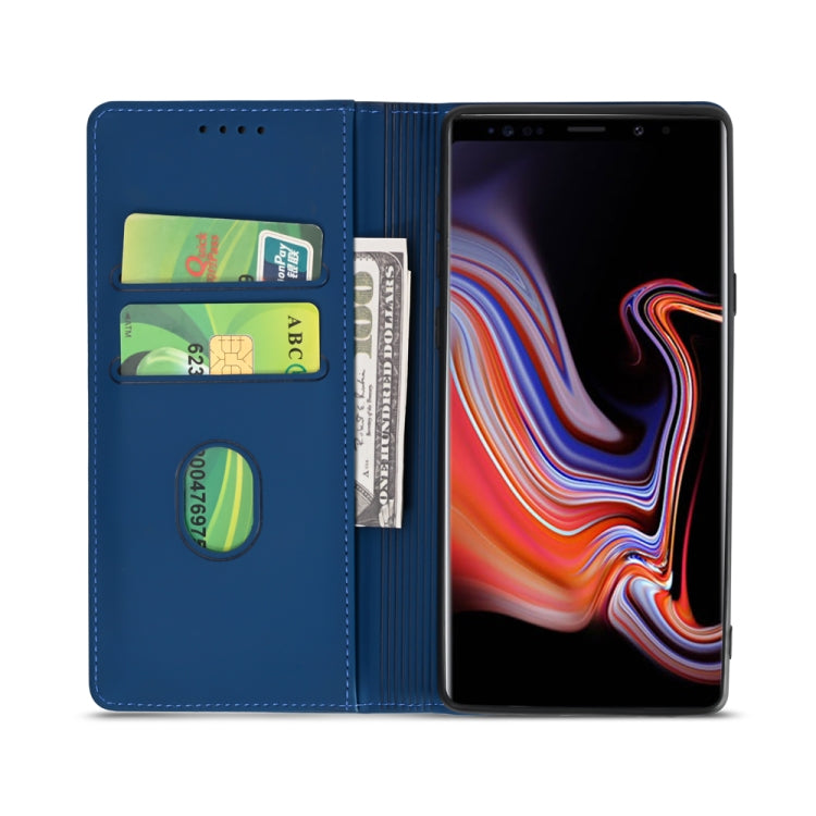 For Samsung Galaxy Note9 Strong Magnetism Liquid Feel Horizontal Flip Leather Case with Holder & Card Slots & Wallet