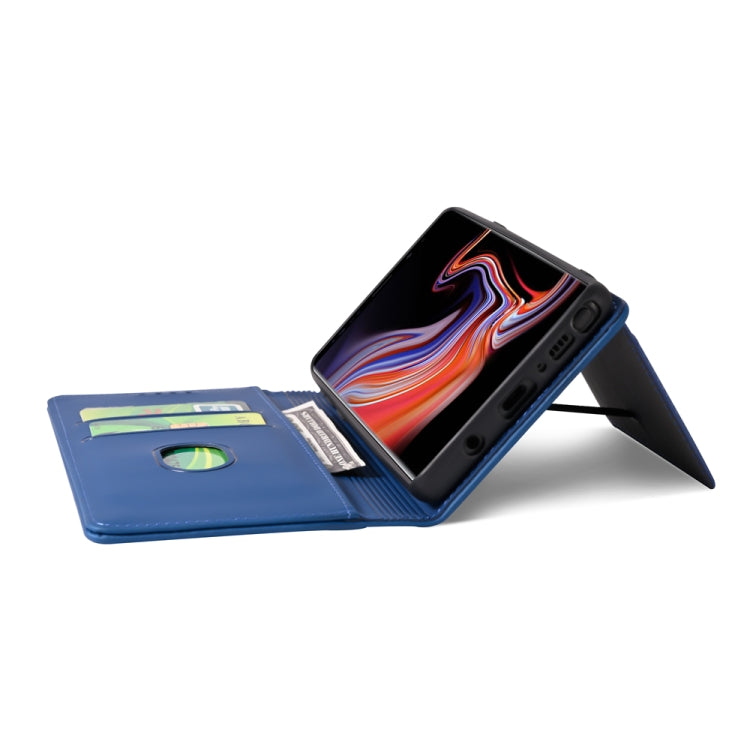 For Samsung Galaxy Note9 Strong Magnetism Liquid Feel Horizontal Flip Leather Case with Holder & Card Slots & Wallet