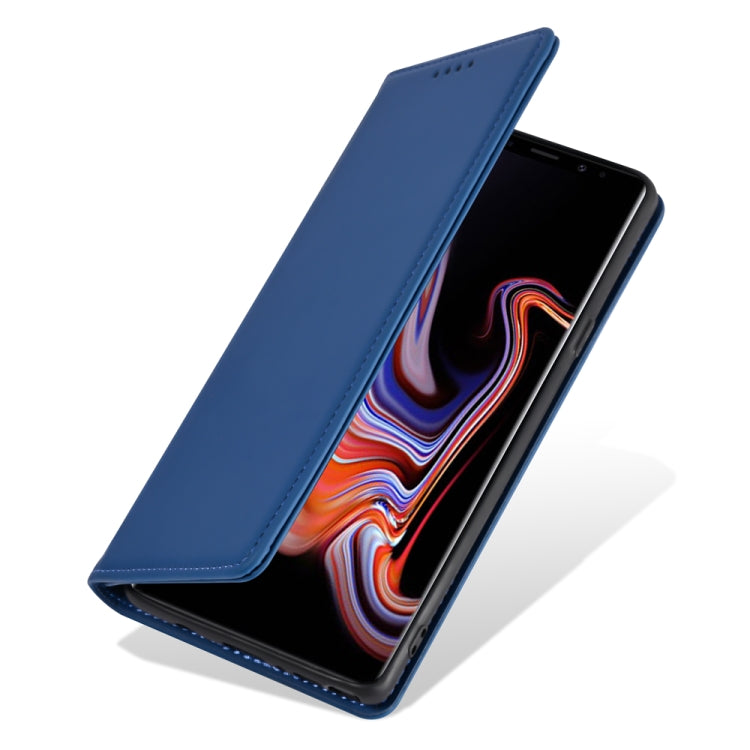 For Samsung Galaxy Note9 Strong Magnetism Liquid Feel Horizontal Flip Leather Case with Holder & Card Slots & Wallet