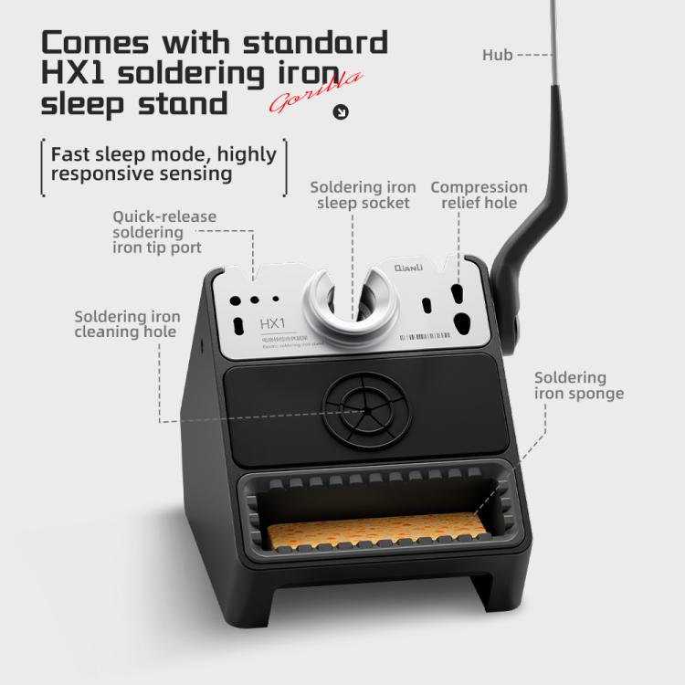 QIANLI H400 400W Smart Soldering Station with HX1 All-in-One Sleep Stand, Plug:EU Plug