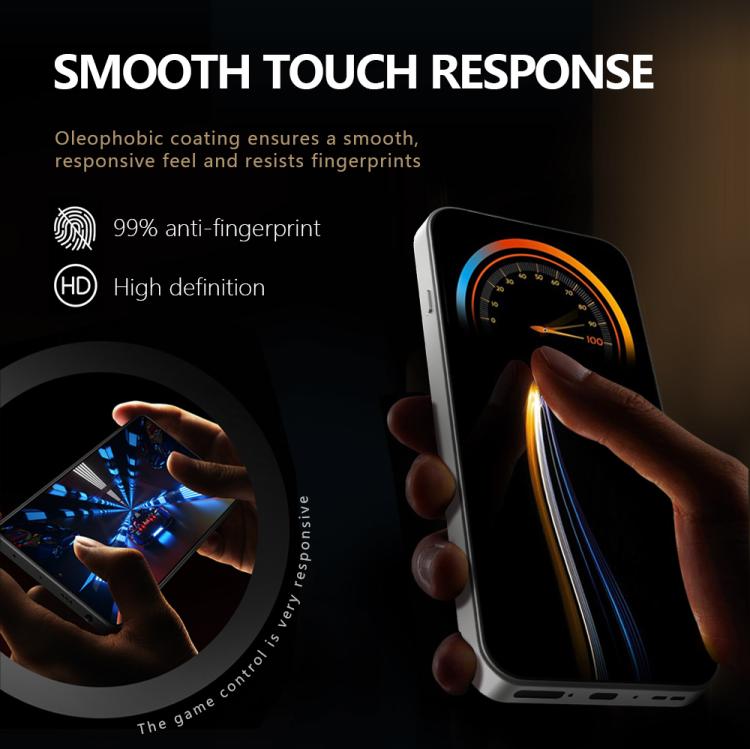 For OPPO Find X9 Pro 2pcs/Set LeReach CF Series Full Screen Version HD Privacy Phone Tempered Film - Black