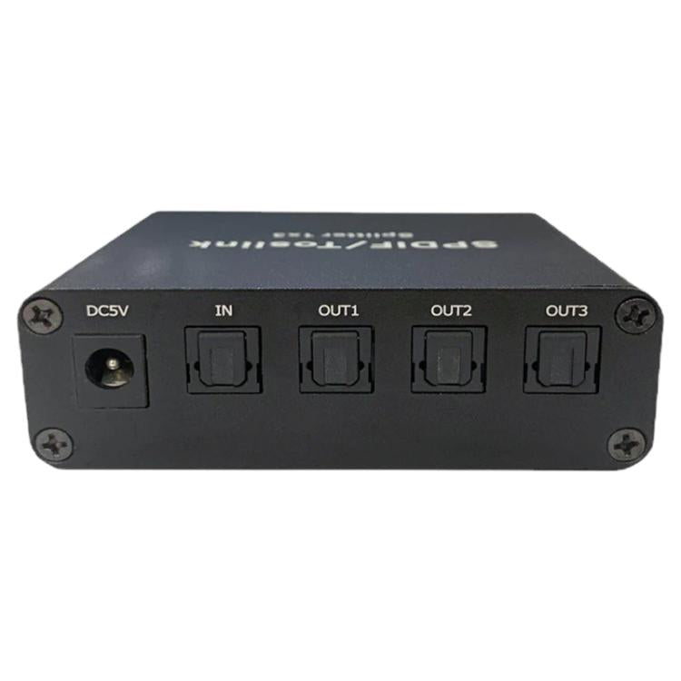 NK-Q5 Fiber Optic 1x3 Switching Distributor - Black