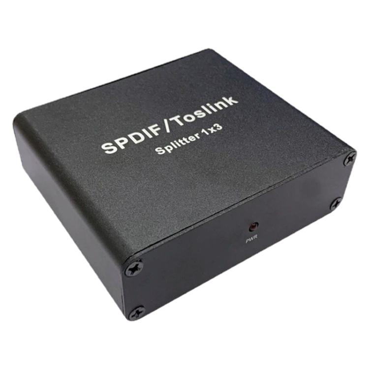 NK-Q5 Fiber Optic 1x3 Switching Distributor - Black