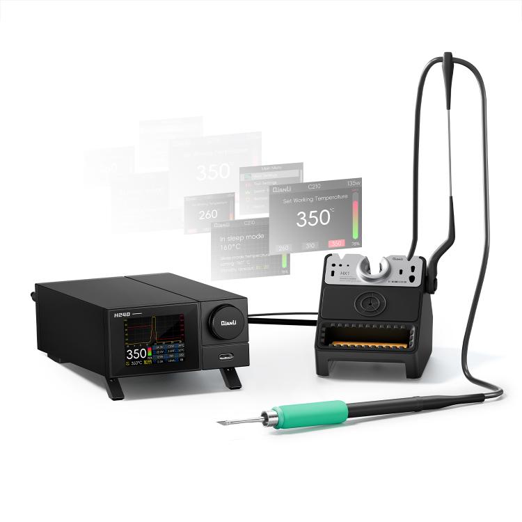 QIANLI H240 240W Smart Soldering Station with HX1 All-in-One Sleep Stand, Plug:US Plug