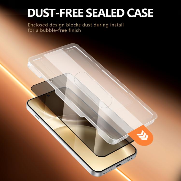 For vivo X300 Pro LeReach CF Series Full Screen Version HD Privacy Phone Tempered Film - Black