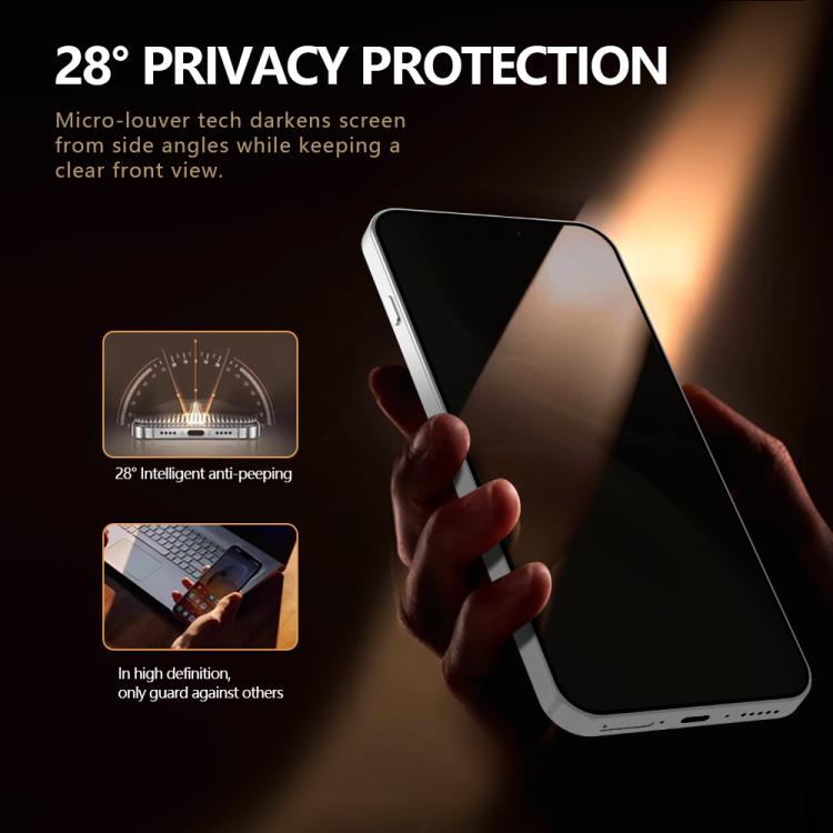 For vivo X300 Pro LeReach CF Series Full Screen Version HD Privacy Phone Tempered Film - Black