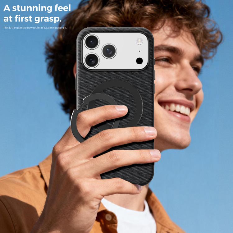 For iPhone 11 Tech Fabric 360 Rotation Holder Magnetic Phone Case