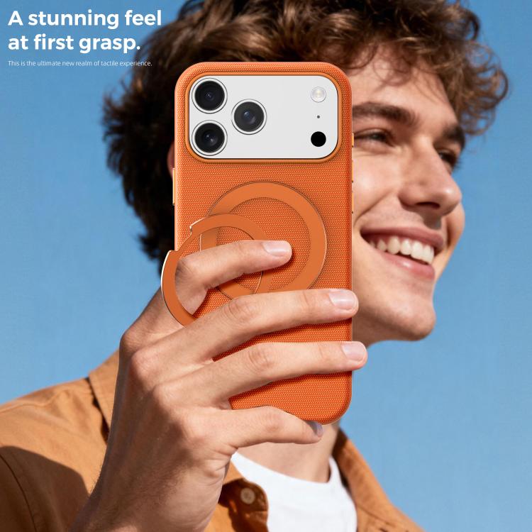 For iPhone 13 Pro Tech Fabric 360 Rotation Holder Magnetic Phone Case