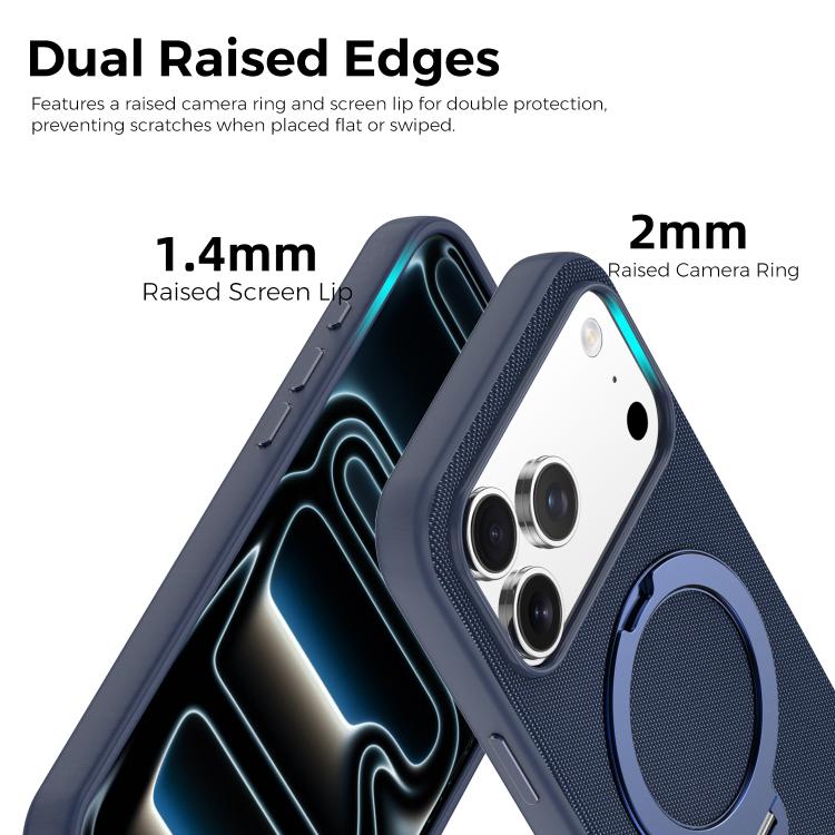 For iPhone 12 Tech Fabric 360 Rotation Holder Magnetic Phone Case