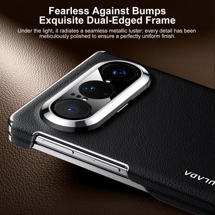 For Huawei Pura X Max SULADA Dual Axis Lens Full Coverage Vegan Leather Magnetic Phone Case