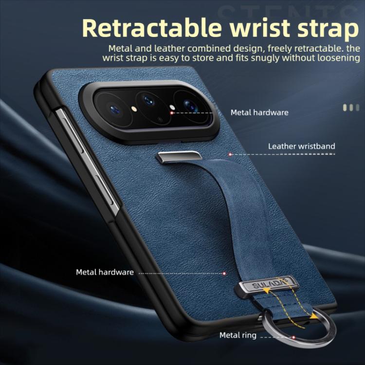 For Huawei Pura X Max SULADA PC Hybrid Leather Texture Skin Feel Shockproof Phone Case