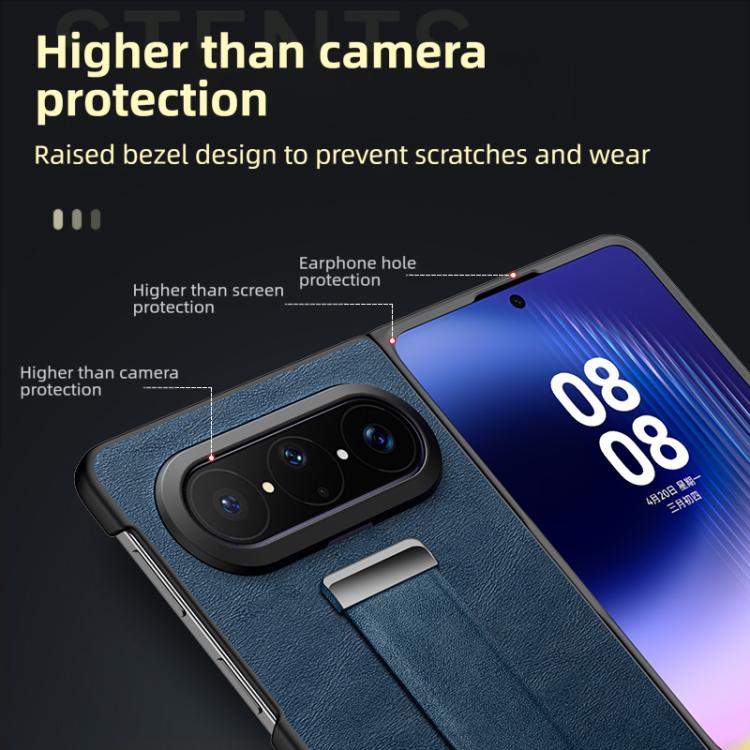 For Huawei Pura X Max SULADA PC Hybrid Leather Texture Skin Feel Shockproof Phone Case