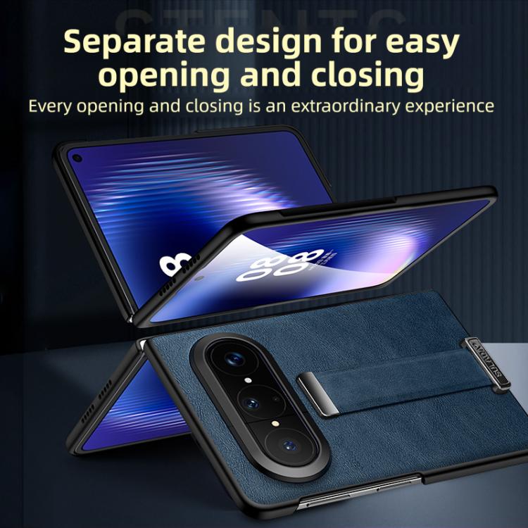 For Huawei Pura X Max SULADA PC Hybrid Leather Texture Skin Feel Shockproof Phone Case