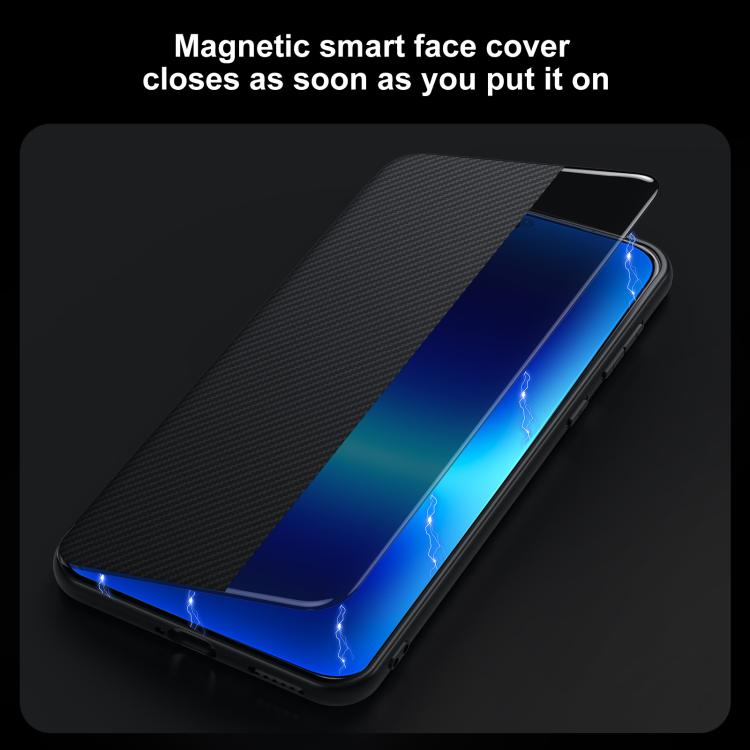 For Huawei Pura 90 Pro 5G SULADA Kevlar 600D Texture Smart Window Leather Phone Case