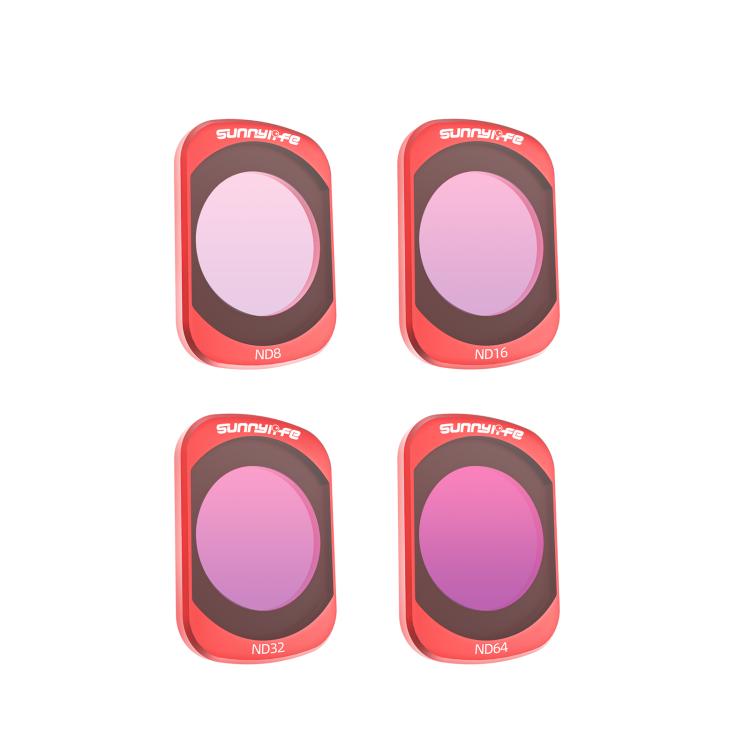 For DJI OSMO Pocket 3 Sunnylife Camera Lens Magnetic Metal Filter, Filter:4 in 1 ND8/16/32/64