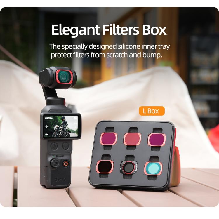For DJI OSMO Pocket 3 Sunnylife Camera Lens Magnetic Metal Filter, Filter:ND32