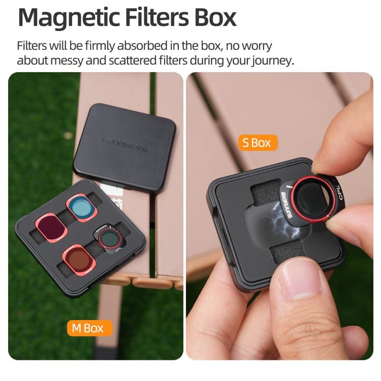 For DJI OSMO Pocket 3 Sunnylife Camera Lens Magnetic Metal Filter, Filter:ND16