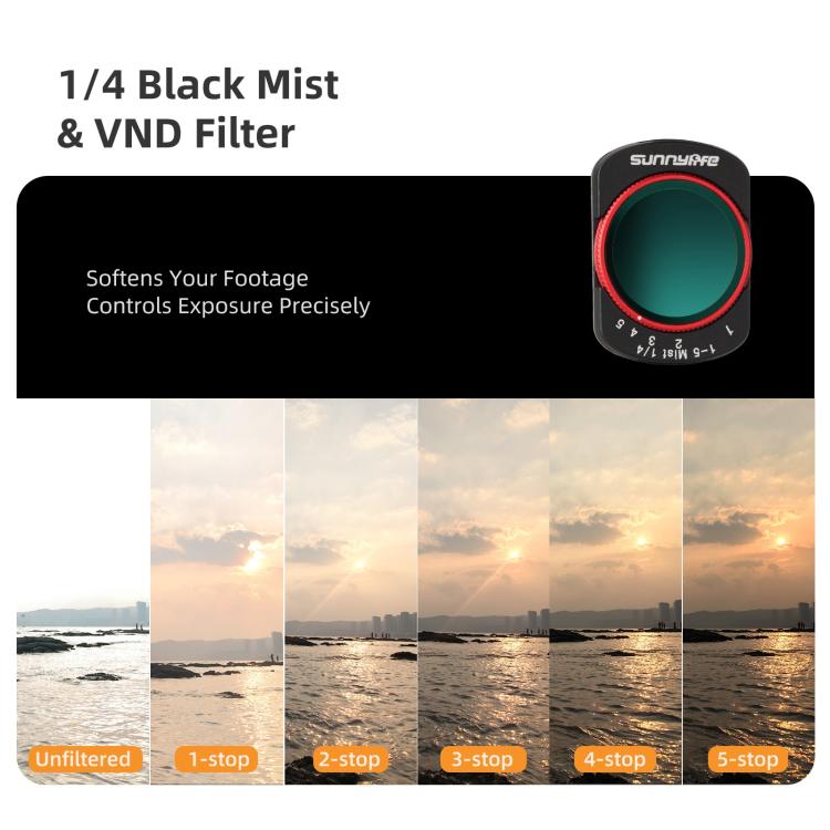 For DJI OSMO Pocket 3 Sunnylife Camera Lens Magnetic Metal Filter, Filter:ND8