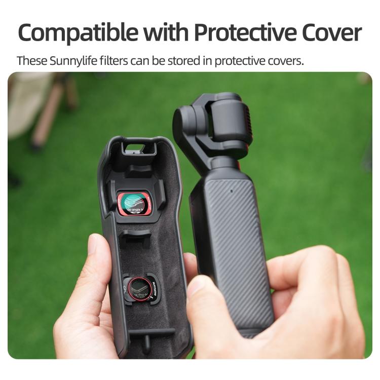 For DJI OSMO Pocket 3 Sunnylife Camera Lens Magnetic Metal Filter, Filter:ND32